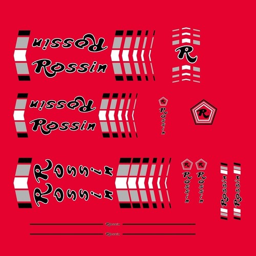 Rossin bicycle frame stickers - bicycle,