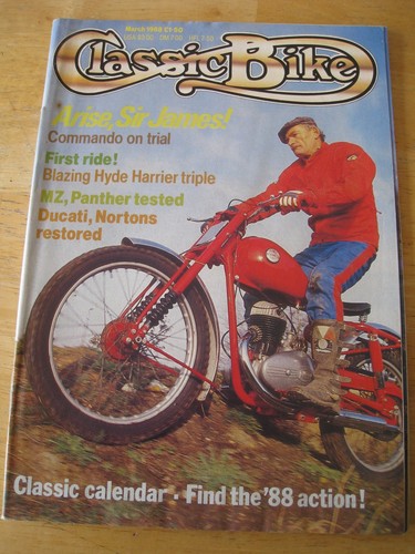Classic bike mar 1988 - bike, commando