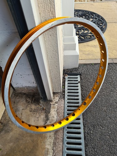 Gold anodised aluminium trials - anodised,