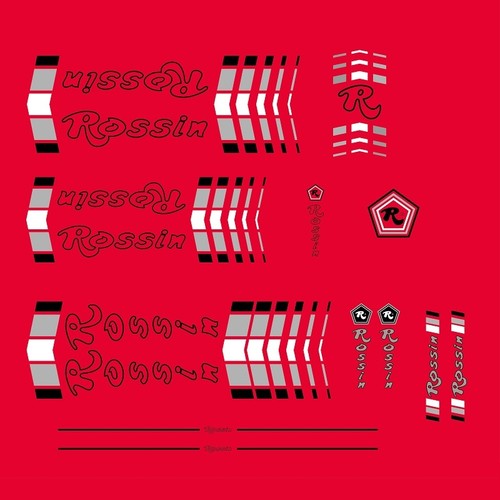 Rossin bicycle frame stickers - bicycle,