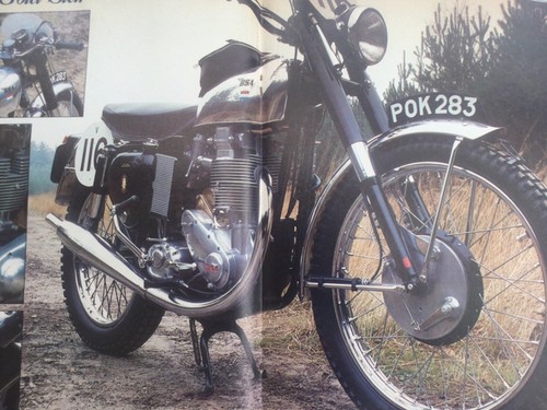 Bsa gold star isdt - gold,